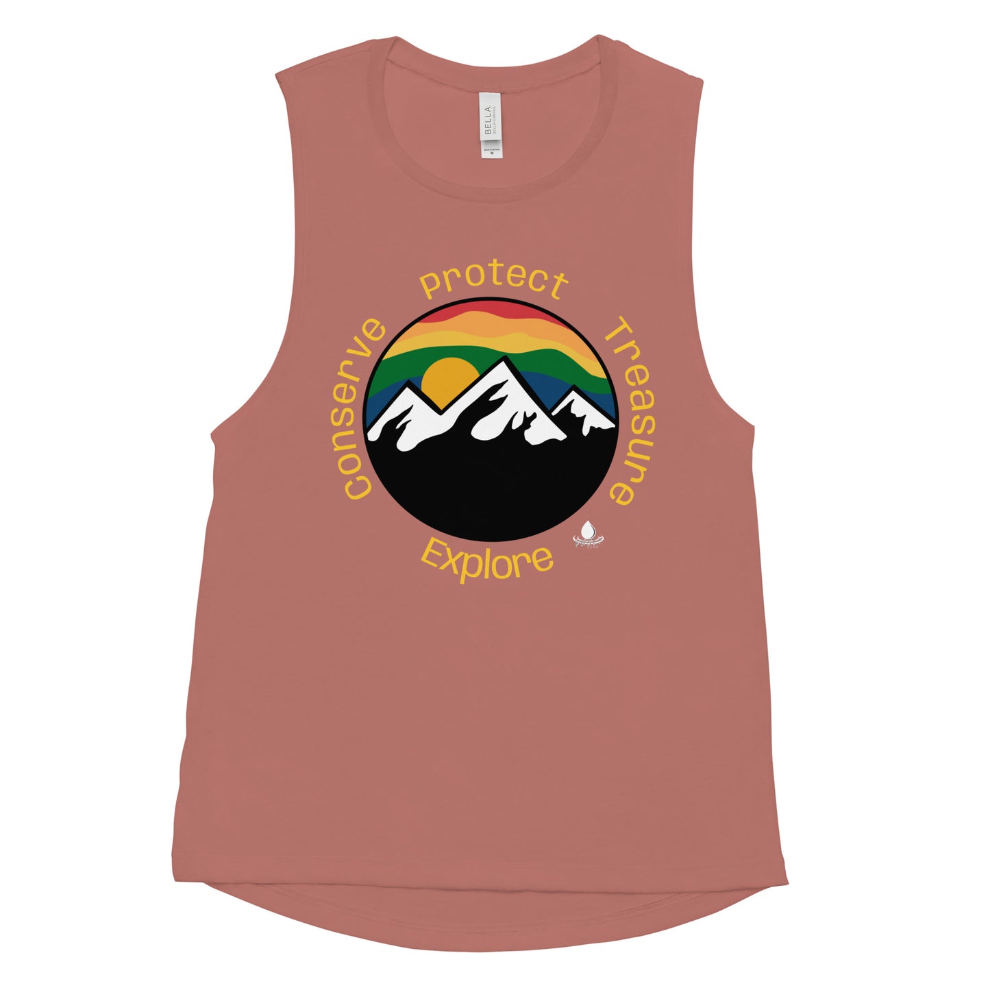 Conserve Protect Treasure Explore - Ladies’ Muscle Tank