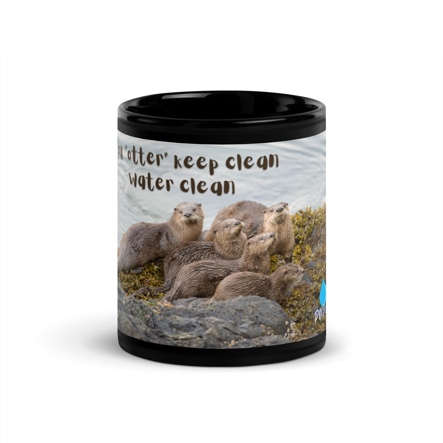 You "otter" - Black Glossy Mug