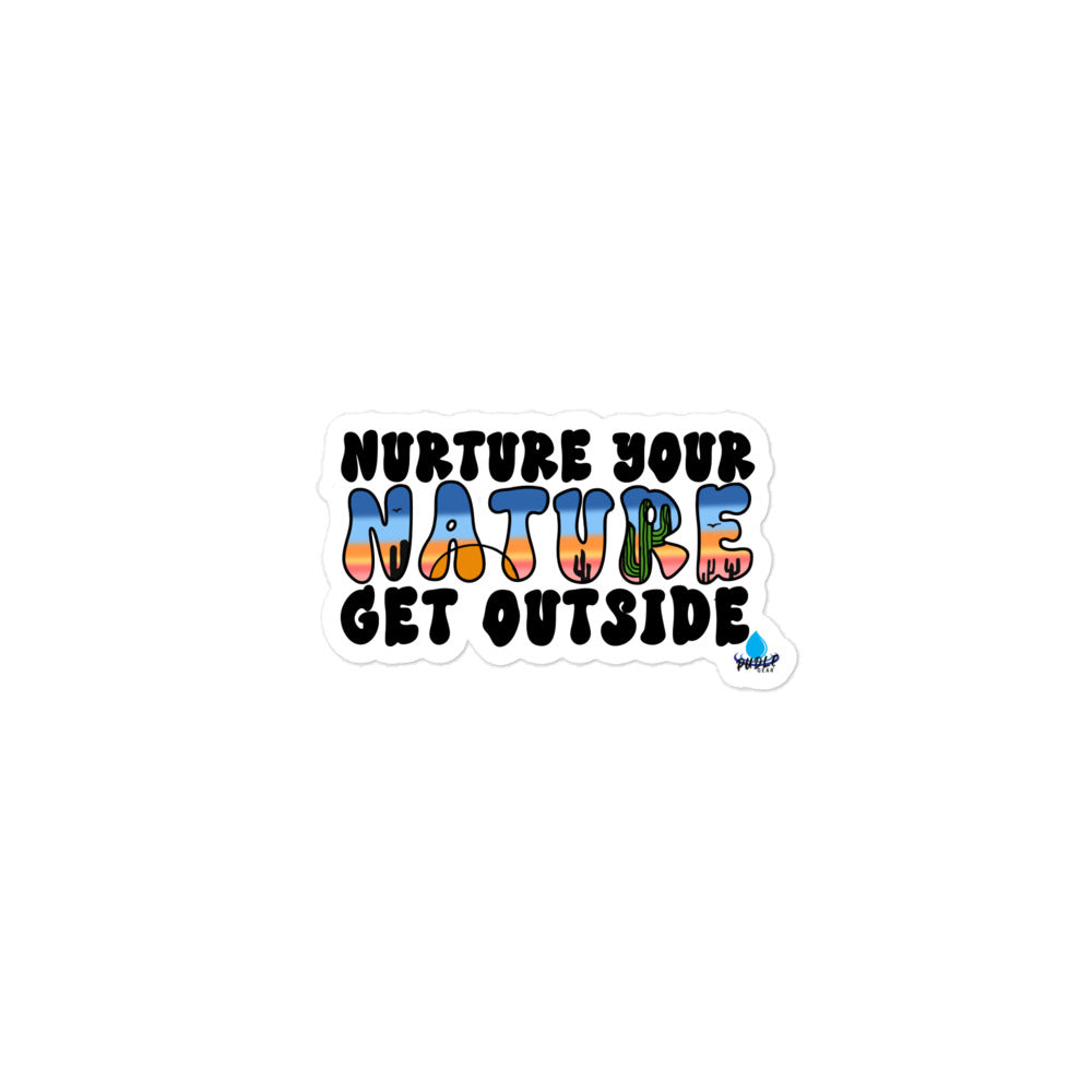 Nurture Your Nature - Desert - Bubble free vinyl sticker