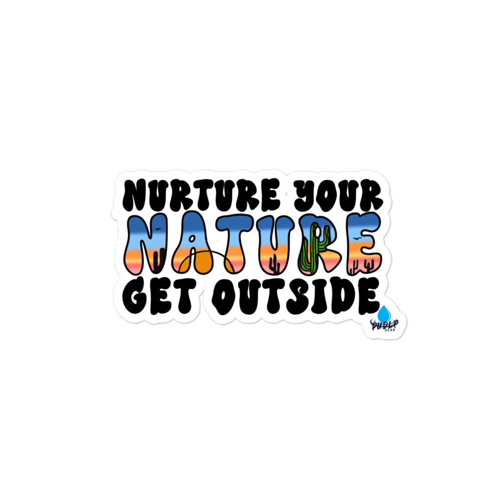 Nurture Your Nature - Desert - Bubble free vinyl sticker